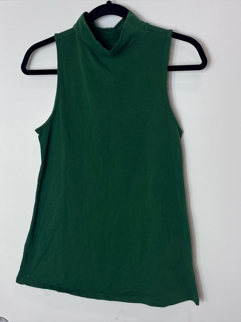 TORRID Foxy Top Forest Green Mock Neck Cottonβ Stretch Sleeveless K Eden 0 Large